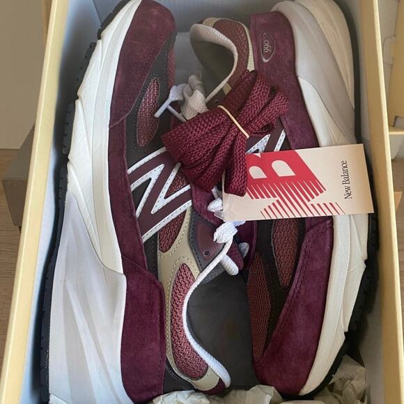 New Balance 990 V6 MIUSA Teddy Santis Burgundy Men Sneakers U990BT6- SZ 8.5 main image 13